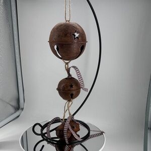 Rustic Brown Holiday Hanging Bells